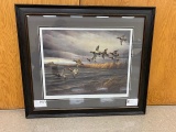 Print 592/ 2200 of 'Mixed Bag' by Abraham Hunter. Wildlife Art of ducks. Donated by Edward Jones of