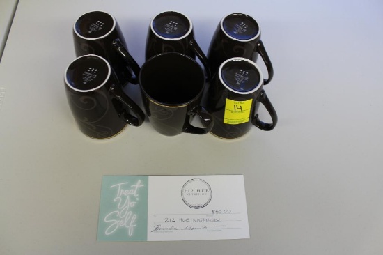 $50 gift certificate to 212 Hub, Renville, Donated by 212 Hub Nutrition, (6) coffee cup set