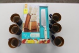 Pioneer Woman 14 Piece Cutlery set, Donated by Walmart, (6) coffee cup set, Donated by WCCEO student