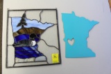 Minnesota stained glass wall decor, 14