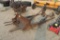 HYD LOADER WITH MANURE TINE TRIP BUCKET, NEEDS WORK