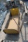 BOBSLED WITH WOOD SAW HORSES
