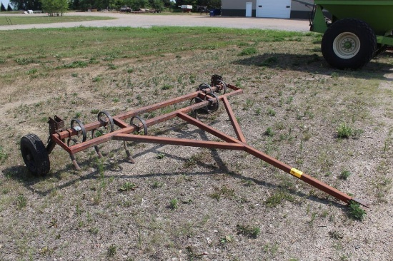 PULL TYPE TRACK SCRATCHER ON CART, DANISH TINES