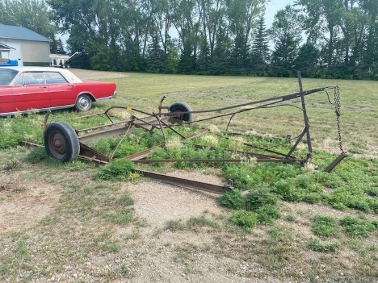 12' PULL TYPE YARD DRAG ON WHEELS