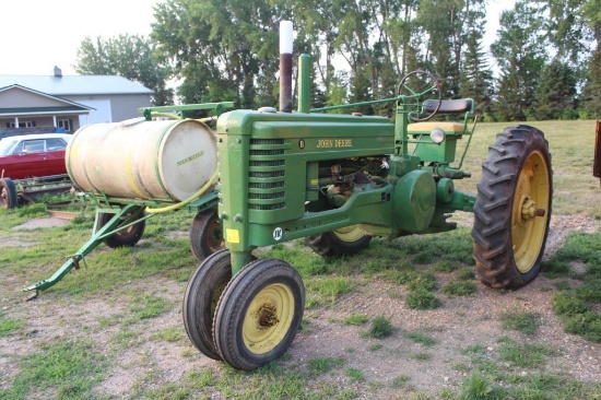 JOHN DEERE MODEL B, NF, ROLL-O-MATIC, 11.2-38 REAR ON RD HOLE CAST, POWR TROL, ROCK SHAFT,