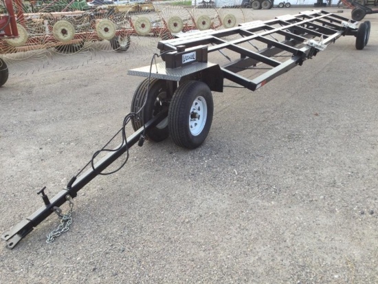 32' Wenco Tandem Axle Head Trailer, Narrow Front, Lights, recent repaint