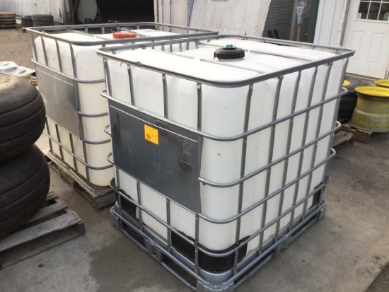(2) Poly Tank Cage Shuttles