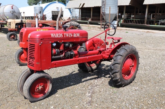 WARDS TWIN ROW, NF, FENDERS, PTO, 12.2-24 TIRES, ENGINE IS LOOSE