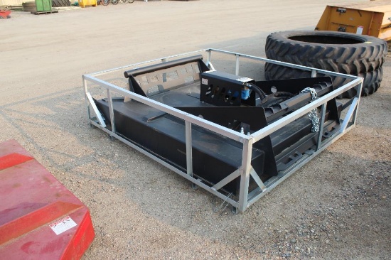 BRAND NEW 6' SKIDLOADER QUICK TATCH BRUSH MOWER, NEW IN CRATE