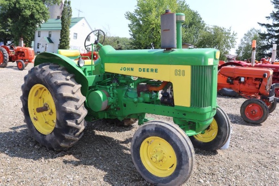 JOHN DEERE MODEL 630 STANDARD WF, FENDERS, PTO, STARTS AND RUNS, SN 6309196