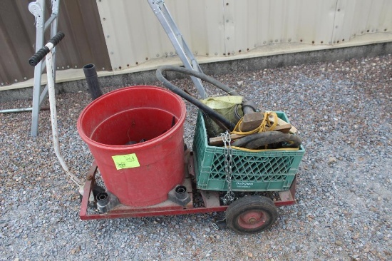 SHOP CART, VAC ATTACHMENTS AND MISC