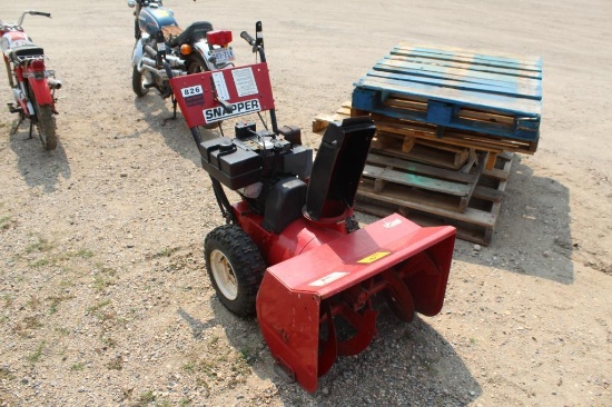 SNAPPER 826 WALK BEHIND SNOW BLOWER, ELECT START