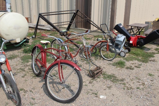 OUR OWN HARDWARD, SCHWINN MOWER BIKE, TRIKE