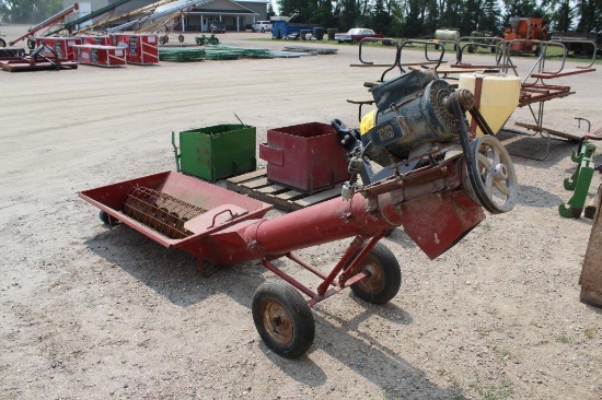 8" JUMP AUGER WITH ELECT MOTOR, 5 HP