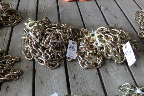 (2) 5/16" X 20' G70 BRAND NEW CHAINS, $ X 2