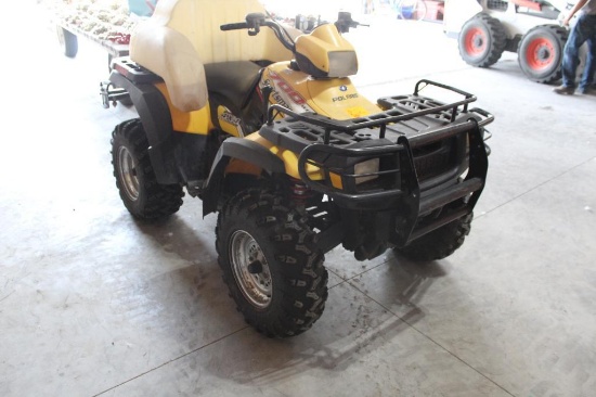 2004 POLARIS 700 TWIN SPORTSMAN 4 WHEELER, TRUE 4X4 ON DEMAND, 3486 MILES