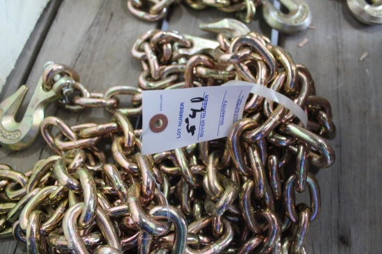 (2) 5/16" X 20' G70 BRAND NEW CHAINS, $ X 2