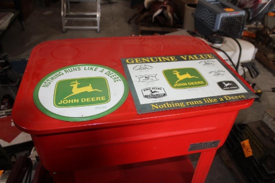12" X 16" & 11" JOHN DEERE SIGNS, REPRODUCTION
