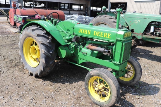 JOHN DEERE "BR" GOOD 12.4-24 TIRES, WF, PTO, MOTOR IS LOOSE, SN 328565