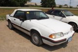 **1988 FORD MUSTANG LX CONVERTIBLE, 5 SPD MANUAL, 4 CYLINDER, 2.3L,