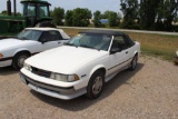 ***1989 CHEVY CAVALIER Z 24 CONVERTIBLE, 2.8L, AUTO TRANS,