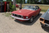 ***1968 FORD MUSTANG 289 AUTOMATIC, 2 DOOR, RUNS, STORED FOR MANY YEARS,
