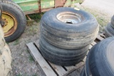 (2) 16.5L-16.1 FLOATATION TIRES ON 8 BOLT RIMS, ONE MONEY FOR BOTH
