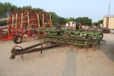 JOHN DEERE APPROX 30' 1010 FIELD CULTIVATOR, FLAT FOLD, REAR HITCH, WALKING TANDEMS ON MAIN