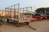 8' X 16' BALE THROW RACK ON MN SUPER 6 GEAR, 2 SIDE DOORS, EXT POLE