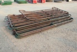 (10) CORRAL PANELS, (9) APPROX 12', (1) APPROX 10', ONE MONEY FOR ALL 10