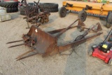 HYD LOADER WITH MANURE TINE TRIP BUCKET, NEEDS WORK