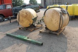 JOHN DEERE (2) 200 GAL SADDLE TANKS WITH MOUNTING HARDWARE