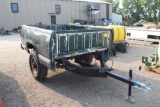 6.5' 2 WHEEL PICKUP BOX TRAILER, NEW JACK, NEW BALL HITCH