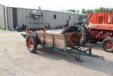 NEW IDEA GROUND DRIVEN SINGLE AXLE MANURE SPREADER WITH SPARE TIRE AND RIM, NICE CONDITION