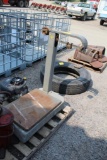 HOBART PLATFORM SCALE WITH WEIGHTS