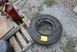 8-14.5 NEW TIRE ON TRAILER HOUSE RIM