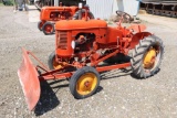 MARRIS HARRIS PONY, WF, 9-24 WITH FRONT BLADE, NOT RUNNING, MOTOR IS LOOSE,