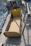 BOBSLED WITH WOOD SAW HORSES