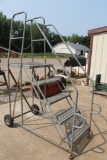 ROLLING COTTERMAN STAIRCASE, 5 STEPS, 600LB CAP