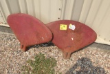 RED CLAM SHELL FENDERS FOR FARMALL