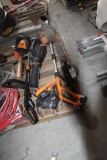 WORX CORDLESS WEED TRIMMER, HEDGE TRIMMER, LEAF BLOWER AND TORO ELECTRIC LEAF BLOWER