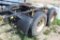 Freightliner Rear Air Ride Suspension, Tandem Axle, Drivers, 5th Wheel, Mud Scrapers, cut off