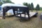 Tandem Axle Flatbed 5th Wheel Trailer, 7'x24', Recent New Deck Planks, 7000# Axles, Rear Ramps,
