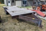 Homemade Tandem Axle Bumper Trailer, 8'x20', Walking Tandem Axles