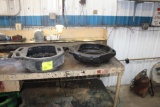 (4) Poly Oil Pans