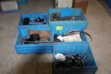 (5) Totes of Sealant Installers and Other Specialty Tools