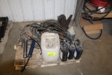 Pallet with Air Chisel, Torch Hoses and Gauges, Misc