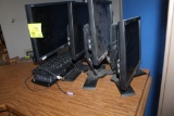 (2) Dell Computer Monitors, NEC Computer Monitor, (3) Key Pads