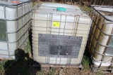 Approx 250 Gallon Poly Tote In Metal Cage, Was Used For Used Oil