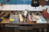 Contents on Bench, Gear Pullers, Bushing Drivers, Thread Kits